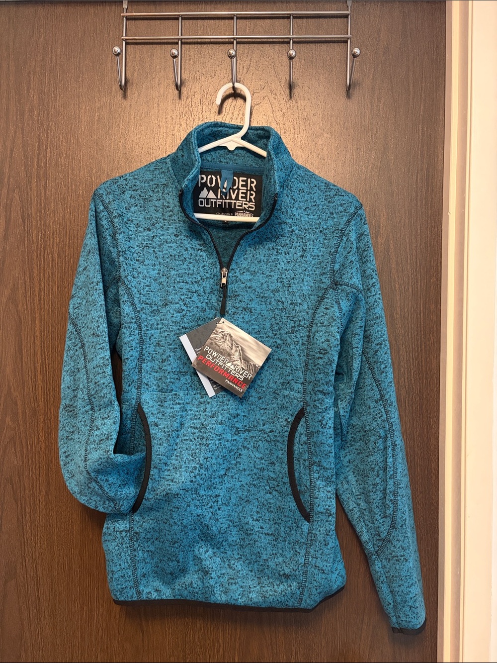 NWT Powder River Women's Teal 1/4 zip Pullover